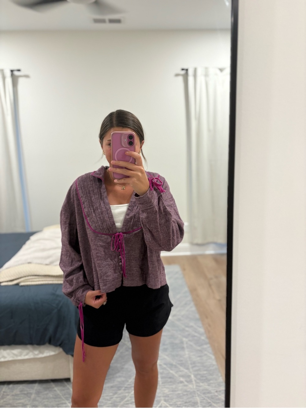 NWT Intimately Free People Close To Home Pajama Top Size Medium